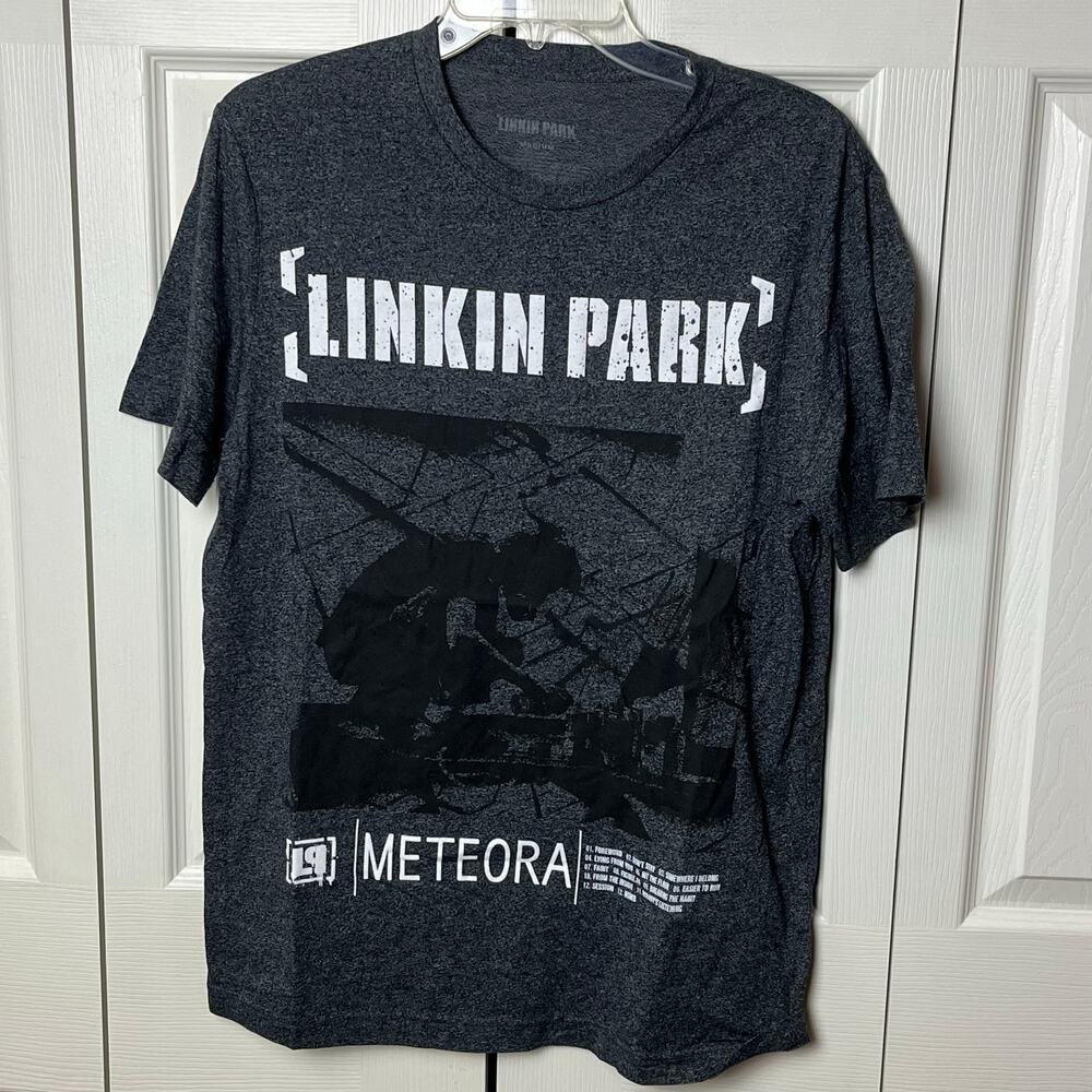 Linkin Park Shirt Dark Gray Mens Medium Meteora